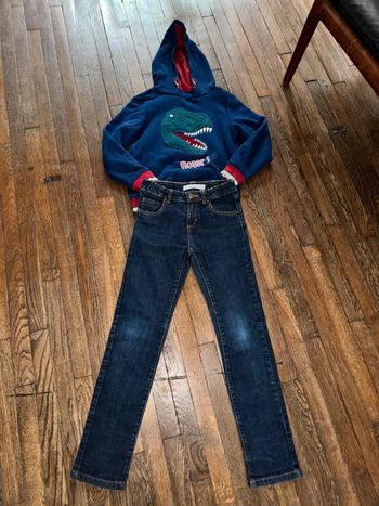 Jeans Monoprix et sweat sergent major  10 ans