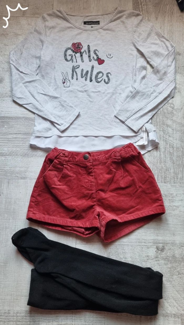 Ensemble 3 pièces hiver 8 ans fille