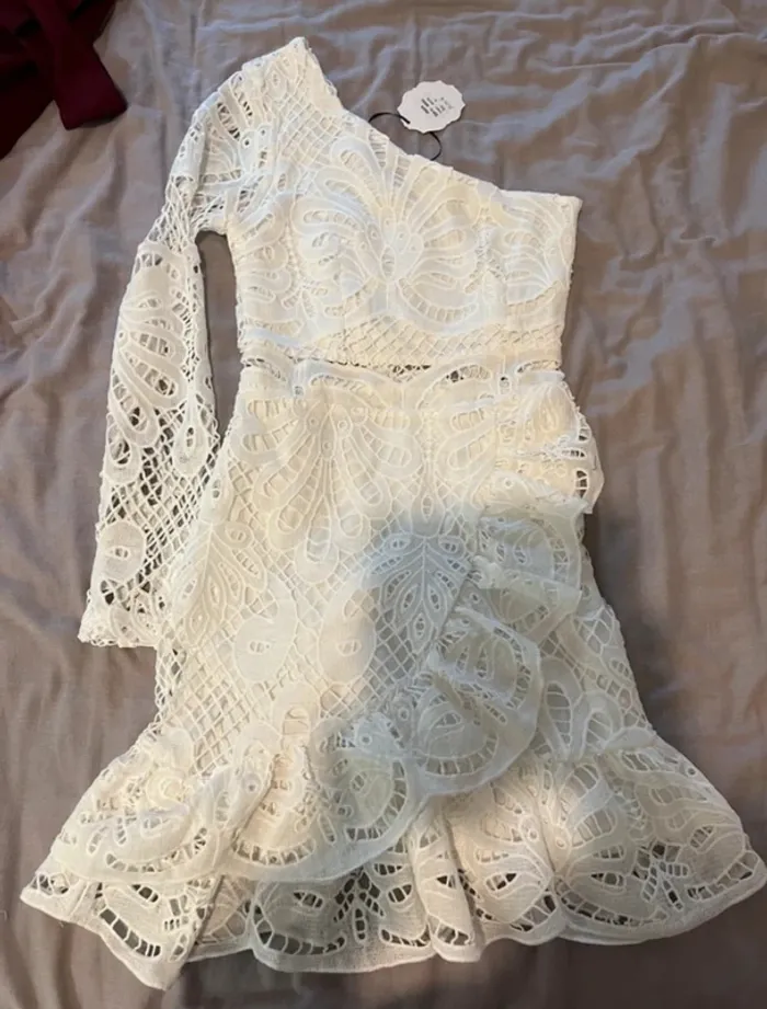 Robe dentelle / guipure / blanche Lily McBee TS - photo numéro 3