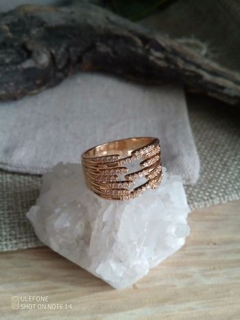 Bague zirconée en acier inoxydable