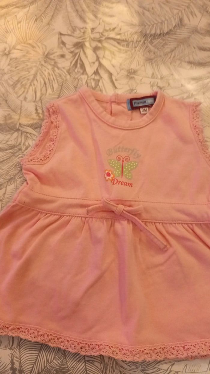 Robe rose 3 mois