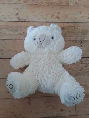 Peluche ours blanc