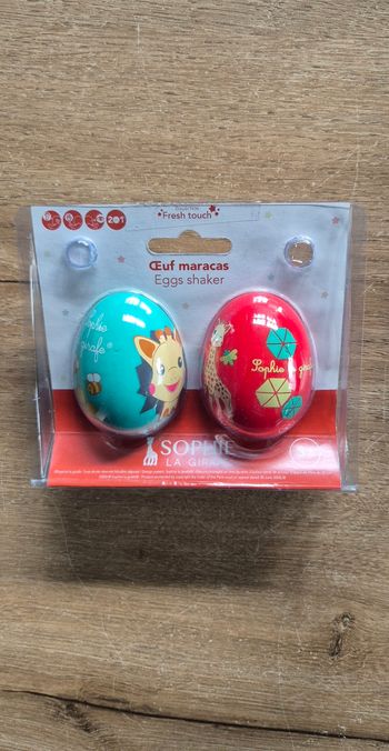 Oeufs maracas Sophie la girafe