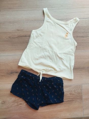 Ensemble top et short fille 6 ans