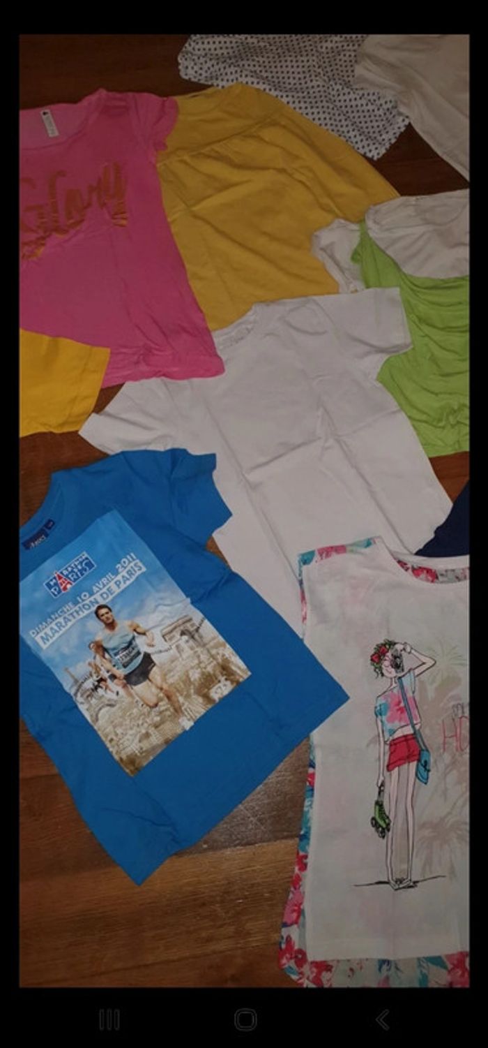 Lot de 20 tee-shirts fille - photo numéro 9