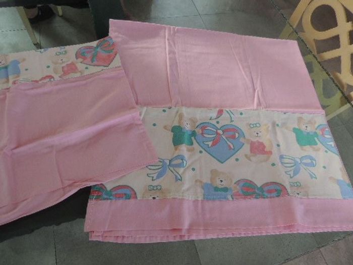 Parure de drap lit barreau bébé fille