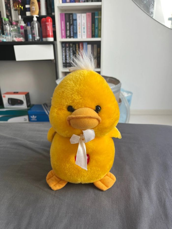 Lot de 4 peluches poule - coq - poussins - photo numéro 2