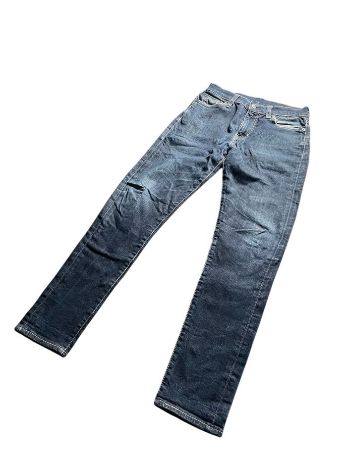 Jean Levi’s vintage couleur Bleu Brut avec couture jaune coupe 510 - Taille W 29 L32