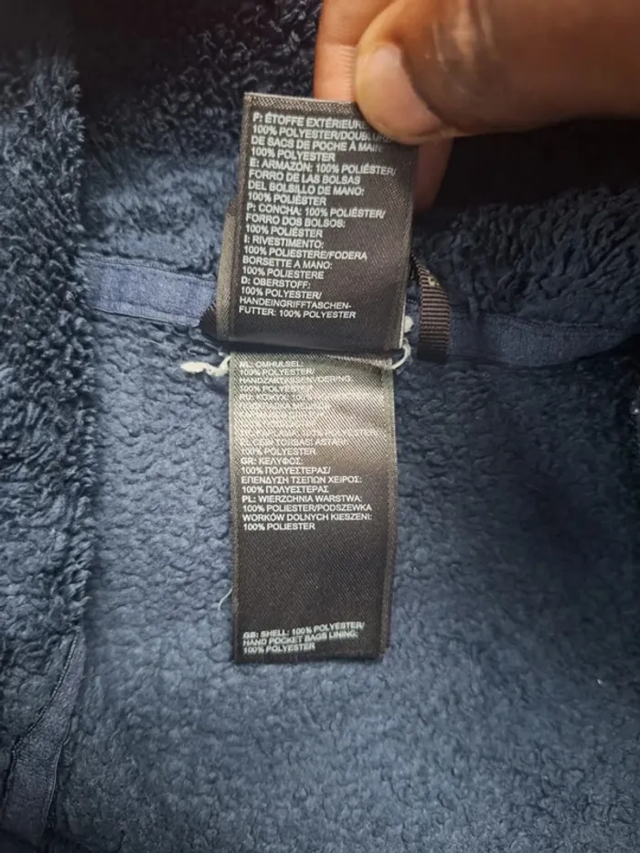 veste The North Face polaire femme zippée bleue – Taille S - brodé (607) - photo numéro 14