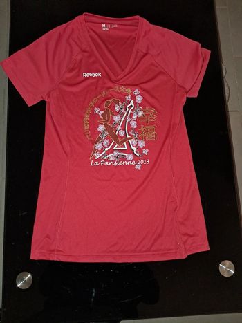 T-shirt de sport Reebook Course La Parisienne 2013 M