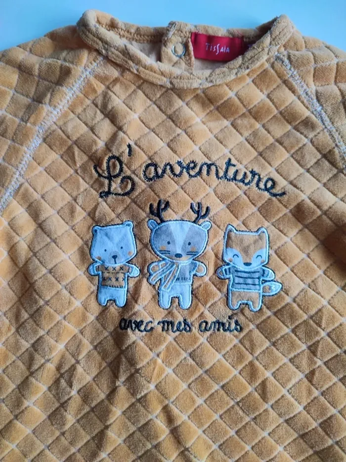 Pyjama velours 18 mois - photo numéro 2