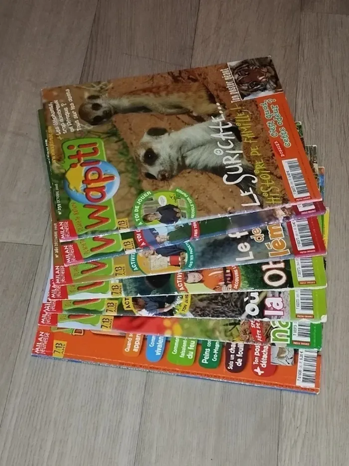 Lot de 7 magazines Wapiti année 2008-09 L025 - photo numéro 3