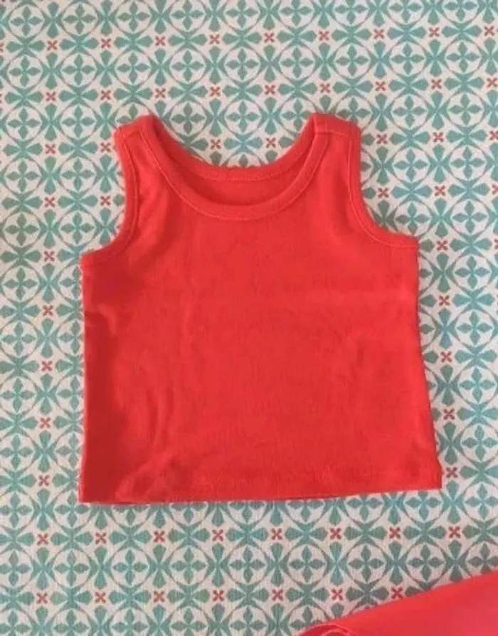 Elémentaire Débardeur + bandana 6 / 12 mois - photo numéro 3