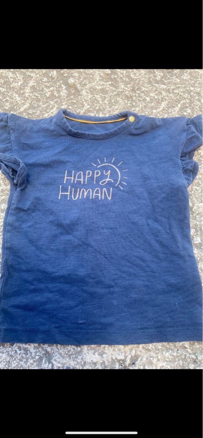 Débardeur noppies bleu marine et orange