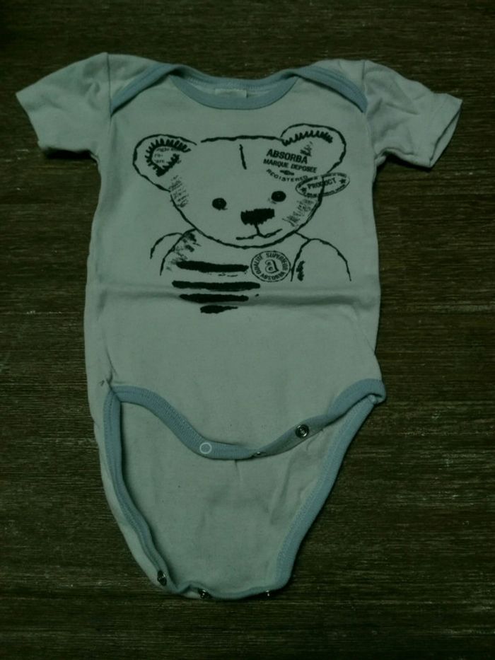 Body mixte manches courtes absorba ours