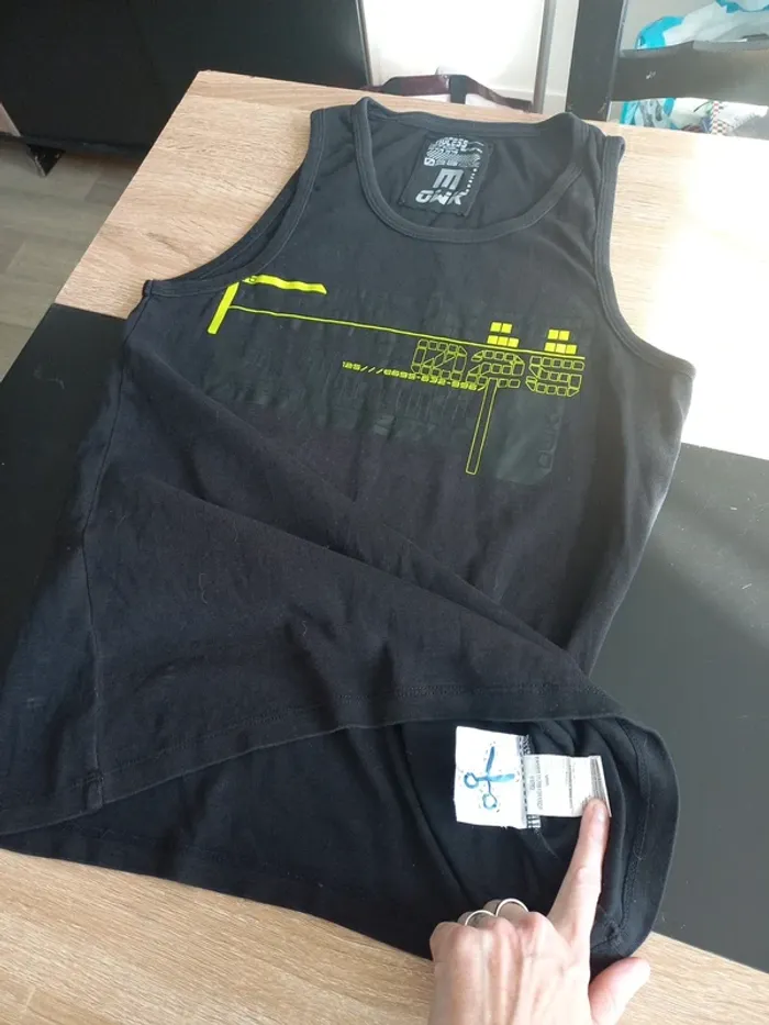 Débardeur noir homme T.M - photo numéro 5