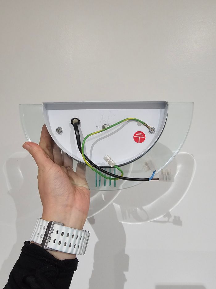 Applique murale design métal & verre – Super état ! - photo numéro 2