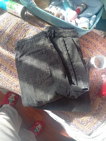 Lot de 2 jeans gris femme taille L