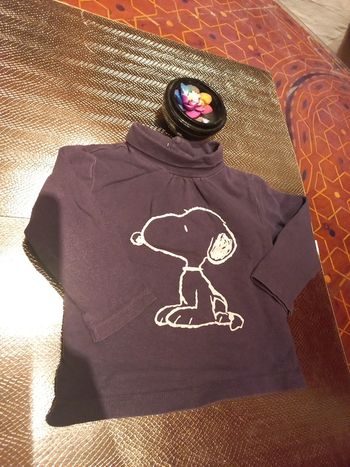 T-shirt long snoopy 12 mois