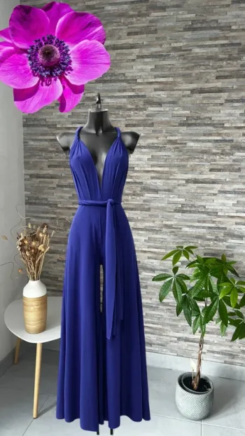 Magnifique combi bleu électrique bleu roi positions multiples faire en France