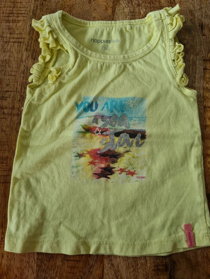 Top été 9/12 mois Noppies jaune