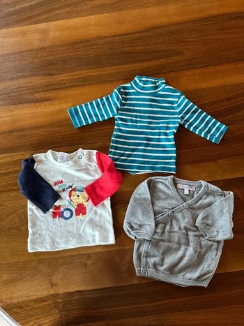 Lot garçon 1 mois teeshirt gilet
