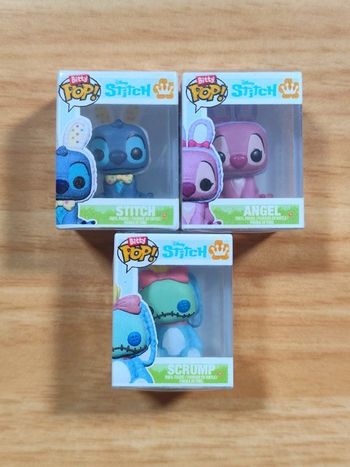 Lot de 3 Bitty Pop! Disney Stitch - Stitch, Angel & Scrump