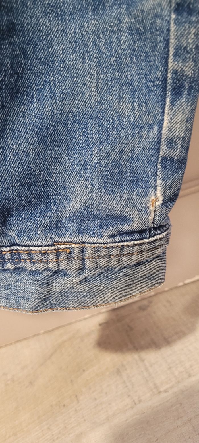 Veste en jeans fourrée Zara T L - photo numéro 5