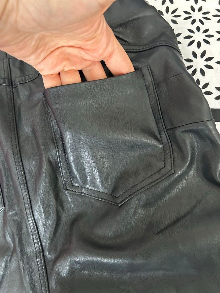 Legging, imitation, cuir, taille 36 - photo numéro 3