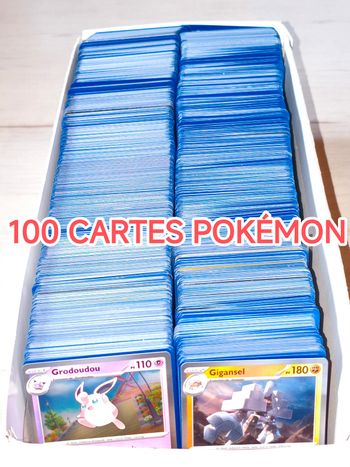Lot de 100 cartes Pokémon VF en très bon état 