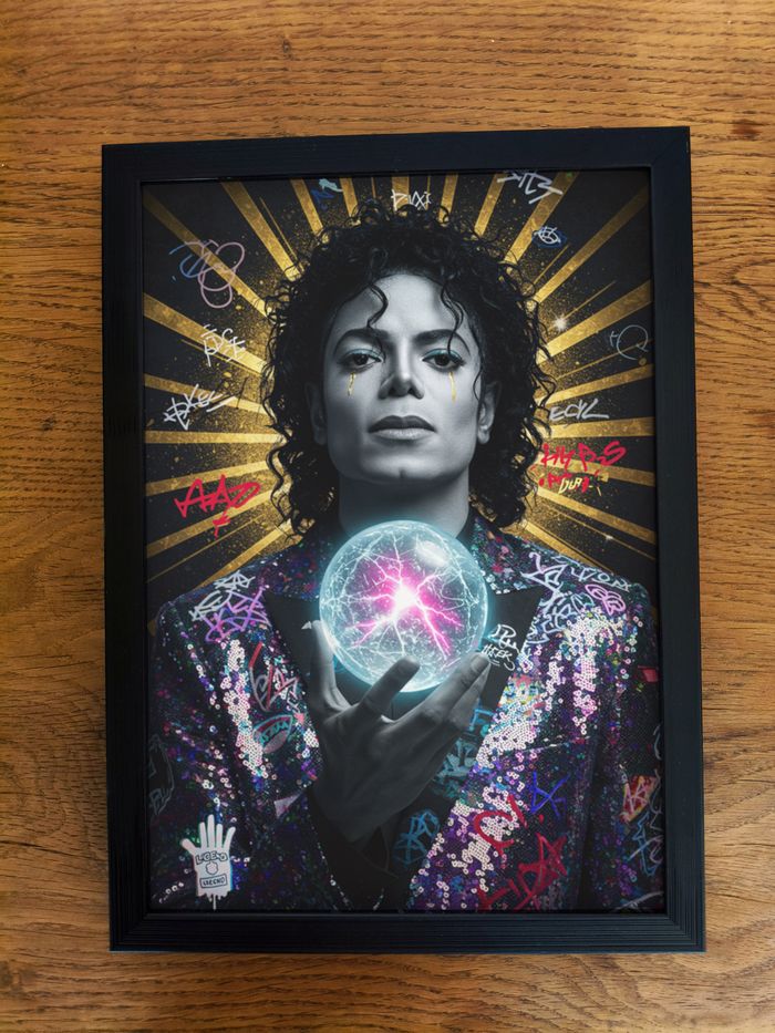 Poster Affiche A4 (21 × 29,7 cm) pop art électrique – Déco murale inspirée de l’univers musical - photo numéro 3