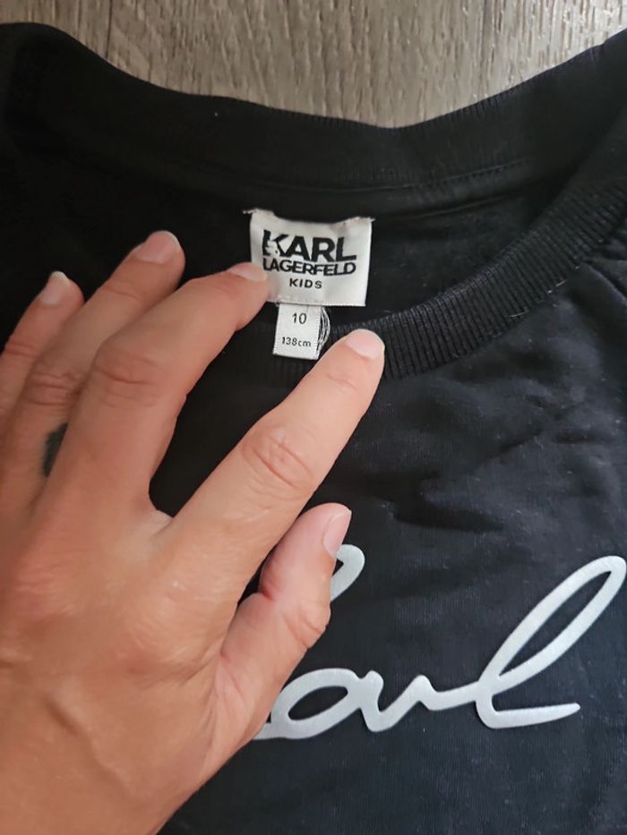 Sweat karl lagerfeld 10 ans - photo numéro 5