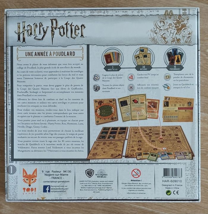 Jeu de société Une année à Poudlard Harry Potter - photo numéro 2