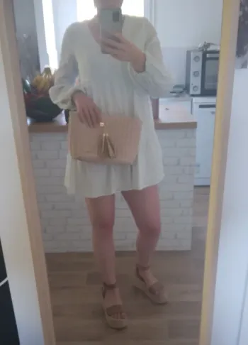 🦩Sac en osier rose Flora&Co neuf🦩