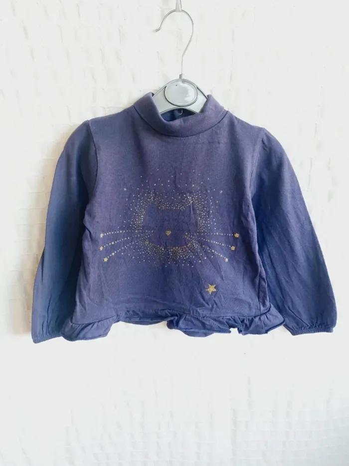 Pull col montant Mes Petits Cailloux 24 mois