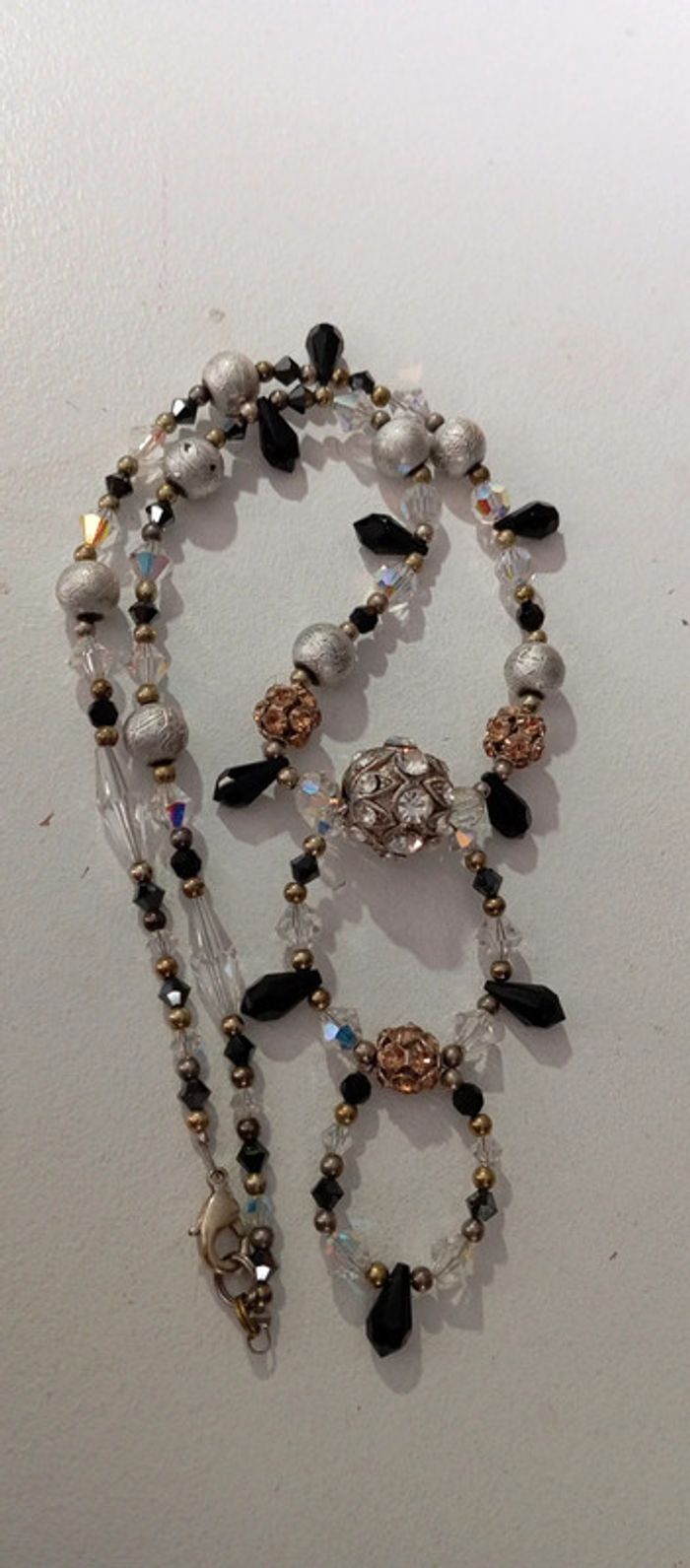 Collier de perles et strass - photo numéro 5