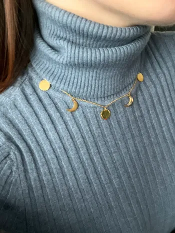 Collier choker doré Dawin Harris