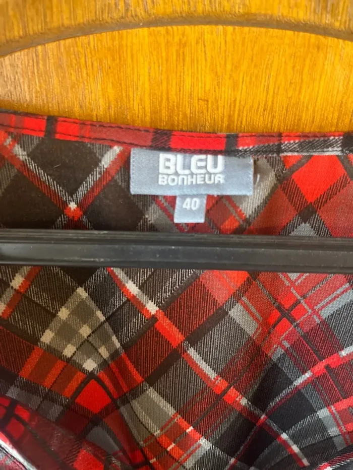Blouse bleu bonheur, taille 40 - photo numéro 5