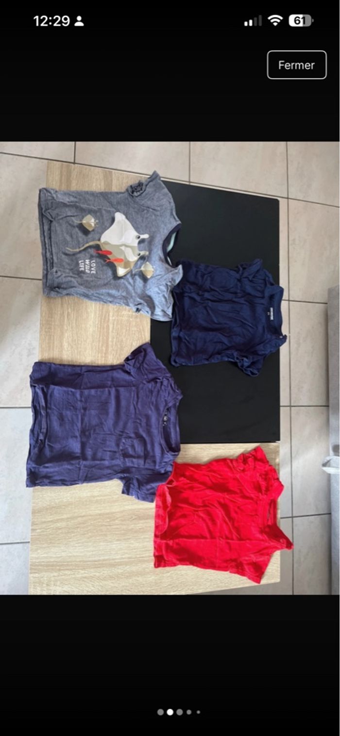 Lot de 9 t-shirt garçon 2 ans - photo numéro 2