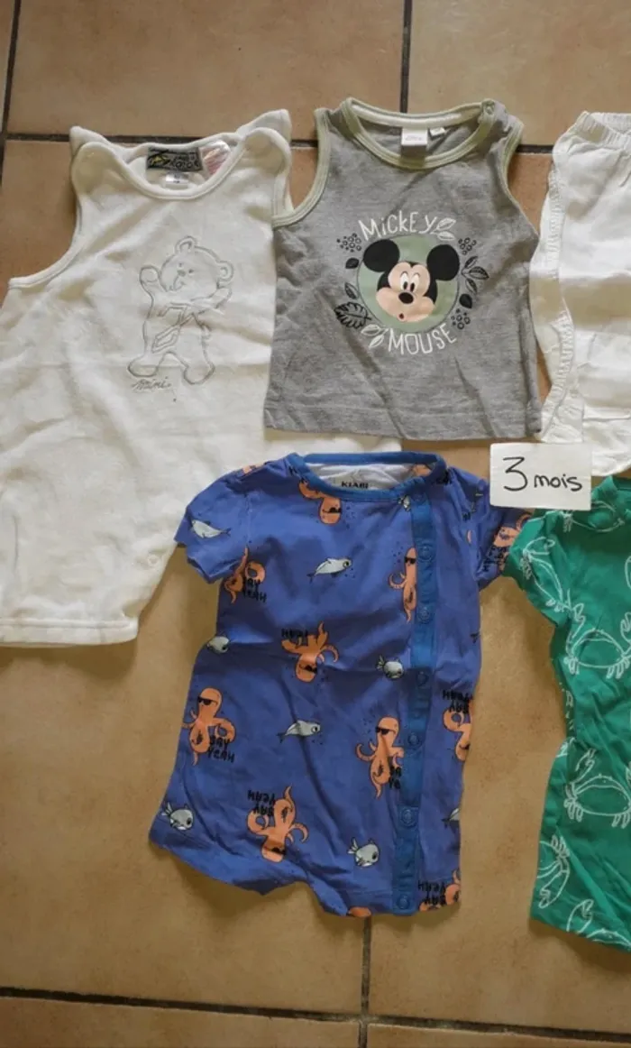 Lot 5 vêtements 3 mois garçon - photo numéro 3