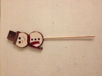 Petite décoration en bois bonhomme de neige