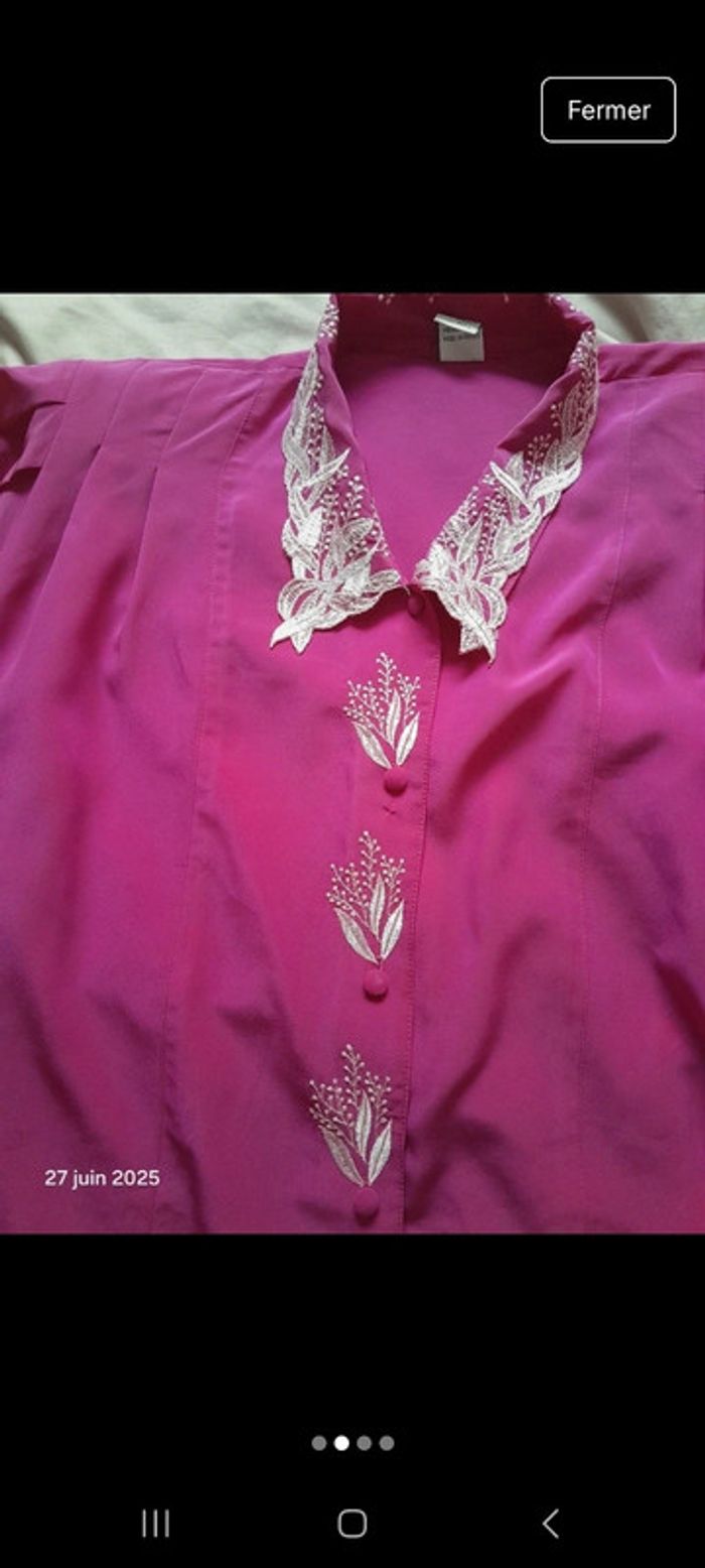 Chemise brodées manches longues - photo numéro 2