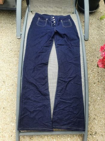 Pantalon élastique patte d'éléphant taille 38