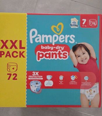 72 couches taille 7 Pampers pants