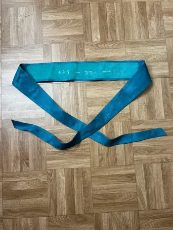 Ceinture large à nouer en cuir Maison 123