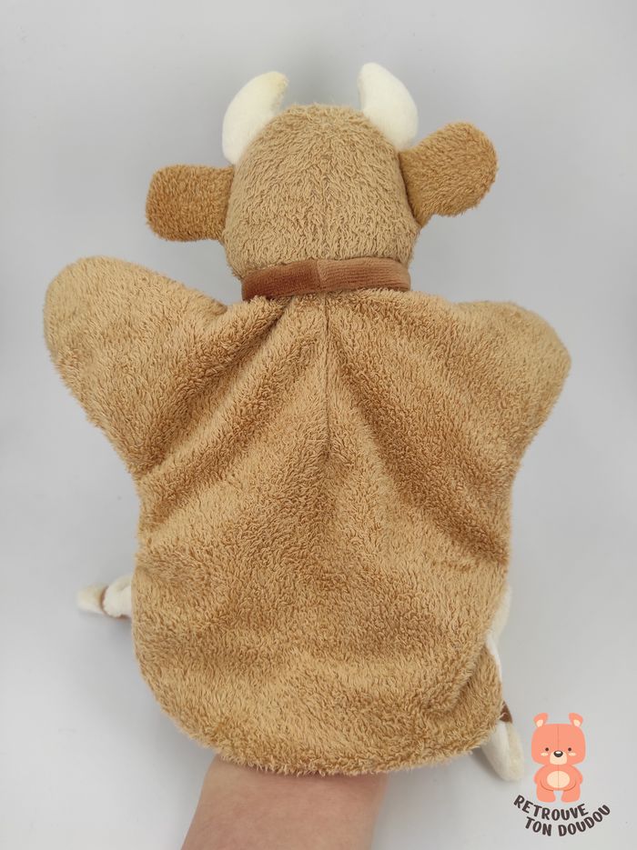 Doudou Marionnette vache beige Doudou et Compagnie - photo numéro 2