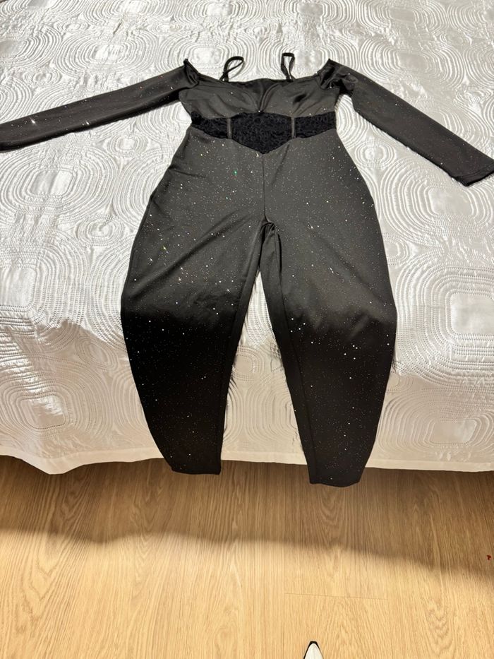 🌟 Combinaison noire élégante à paillettes – Effet chic & glamour 🌟 - photo numéro 2