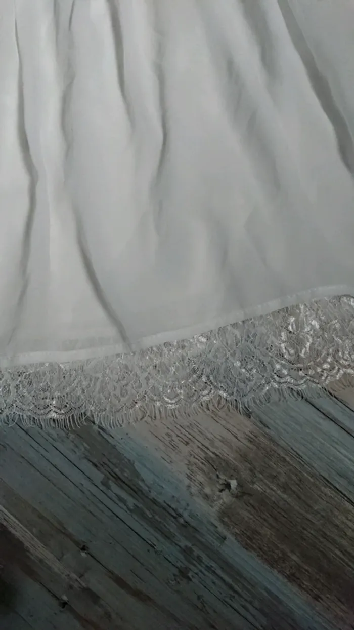 Jupe taffeta avec dentelle - photo numéro 2