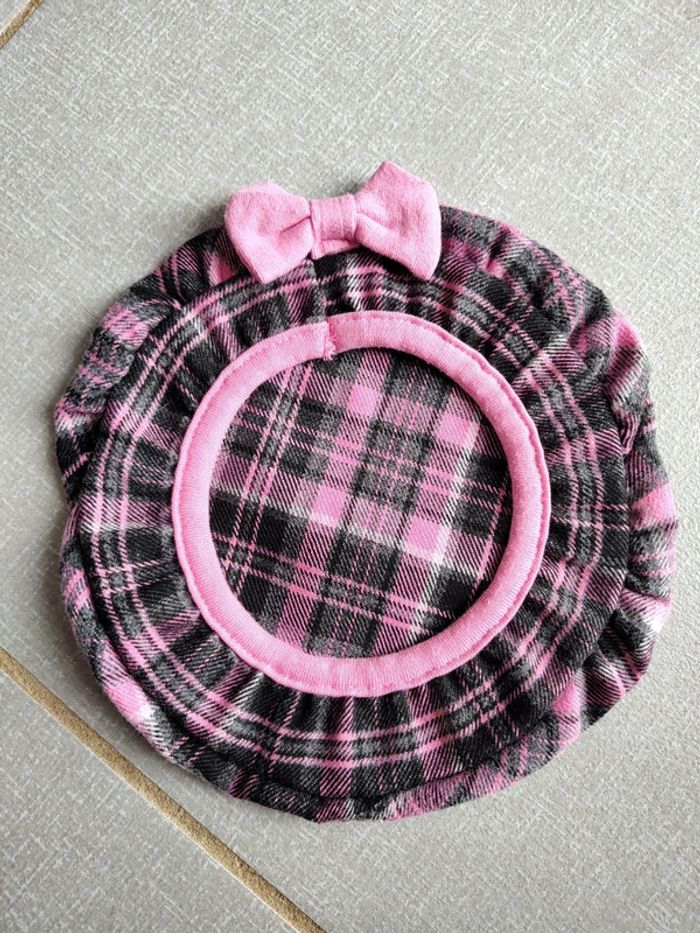 Béret à carreaux fille T.12 M - photo numéro 2