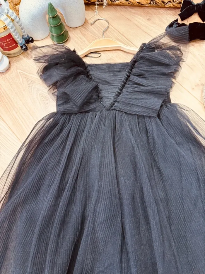 Taille 3-4 ans robe Noël fille H&M noir * tulle * 🎄 - photo numéro 3